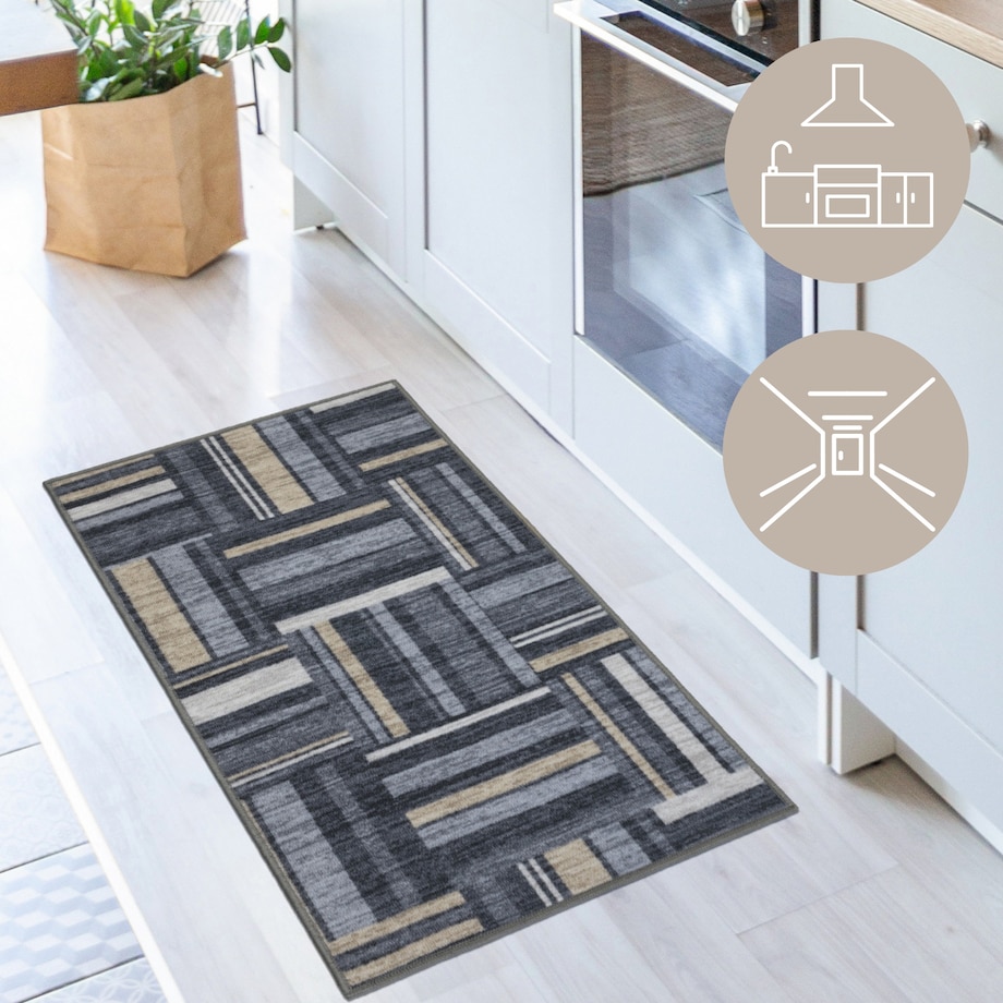 Chodnik Antypoślizgowy Vita 80x250cm Plecionka Wielokolorowy