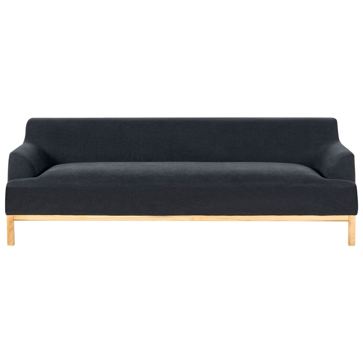 Sofa 3-osobowa czarna SOSJO