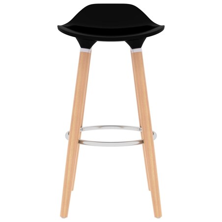 vidaXL 3-częściowy zestaw mebli barowych, czarny