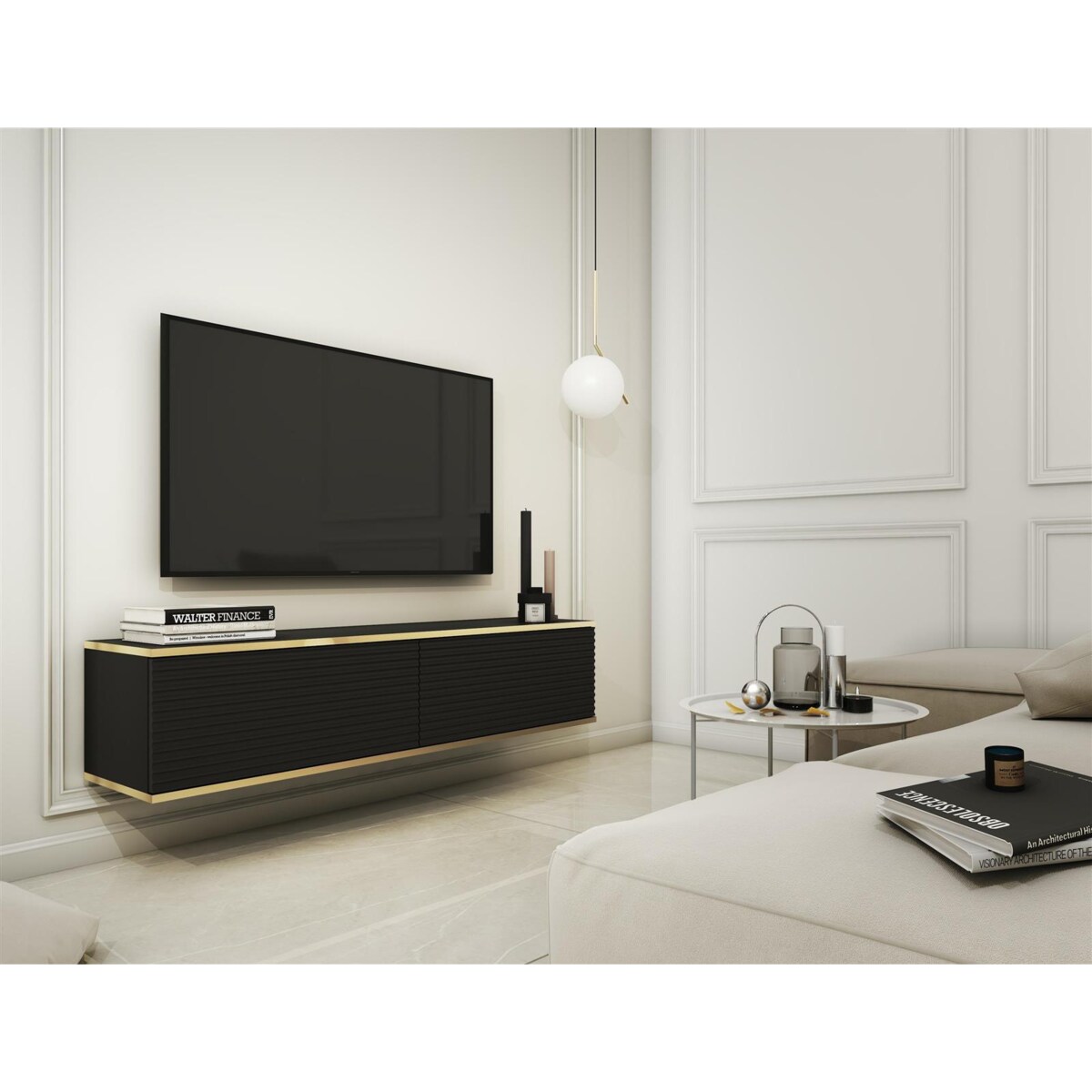 Szafka RTV wisząca Hollar frez 135cm