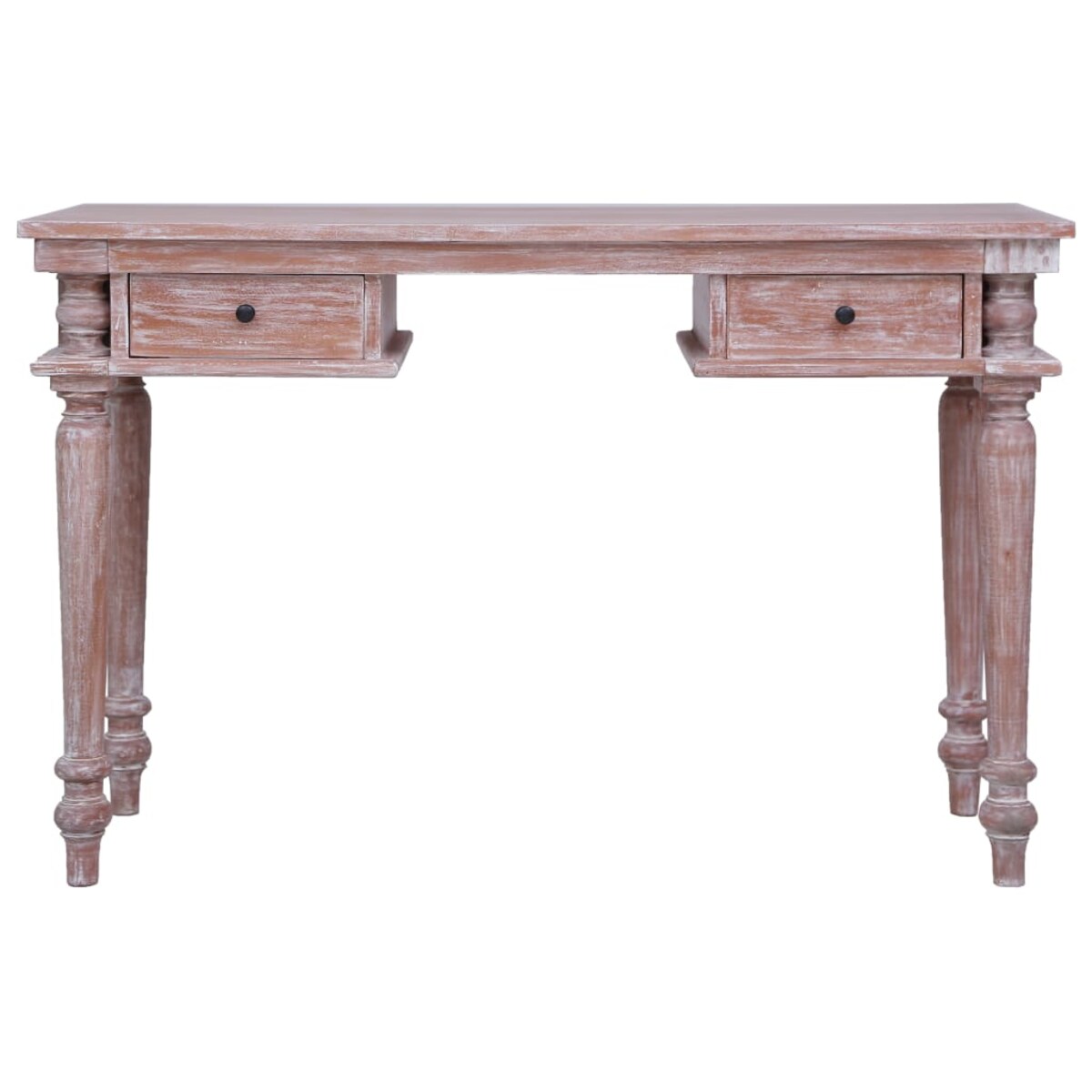 vidaXL Biurko, 115x50x78 cm, lite drewno mahoniowe