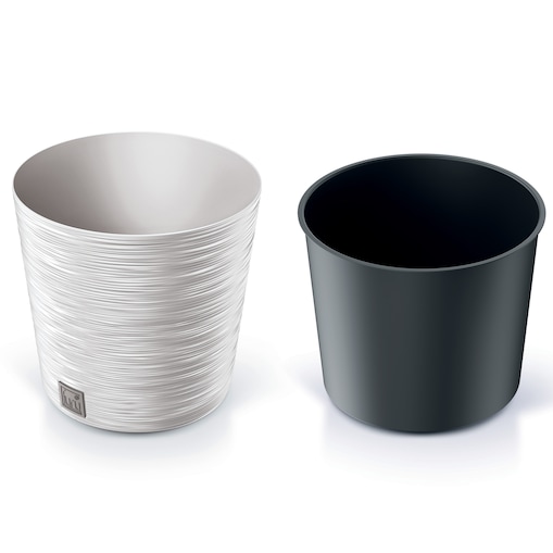 Doniczka Donica Ogrodowa 30 Cm Okrągła Na Taras Do Ogrodu Domu Biała