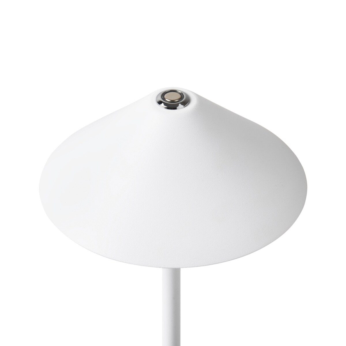 Bezprzewodowa lampa stołowa LED metalowa biała FRANCOLI