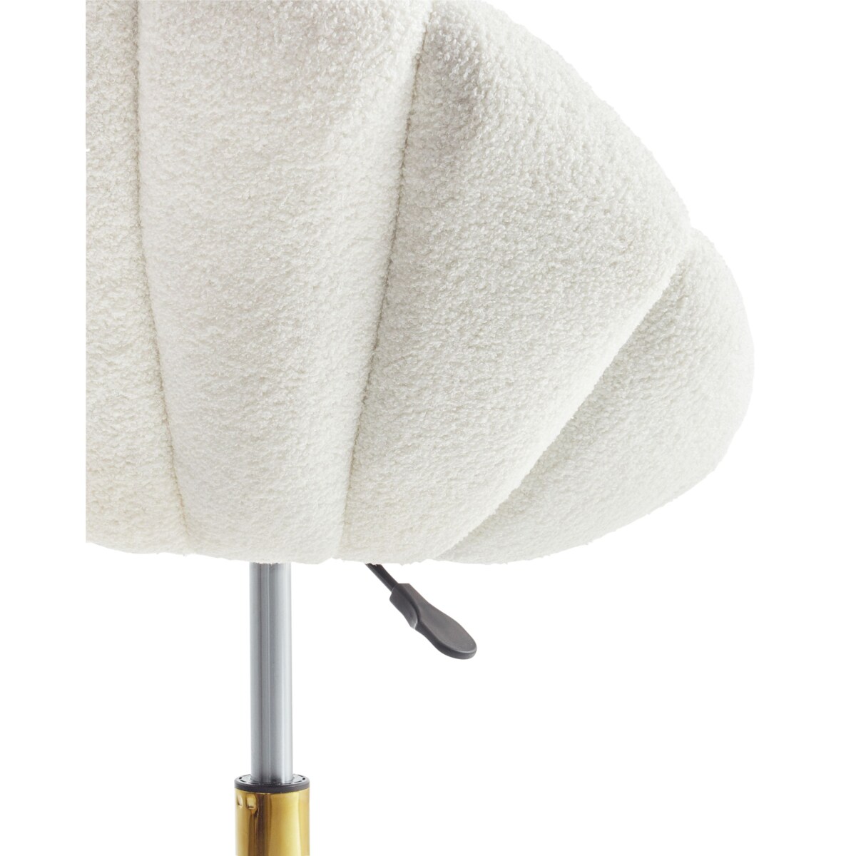 Krzesło biurowe Obrotowy ANNABELLE Boucle Biały