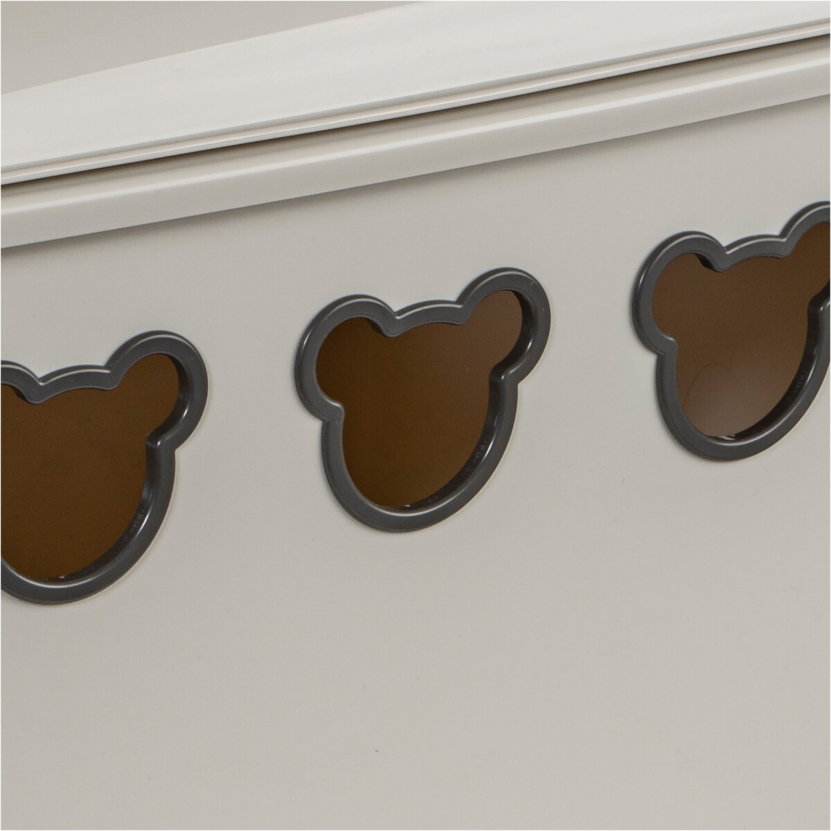 Pojemnik Plastikowy Na Zabawki Na Kółkach Kosz Skrzynia 55 L Misie Biały