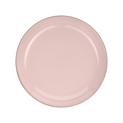 Talerz obiadowy Sienna, różowy, 26 cm