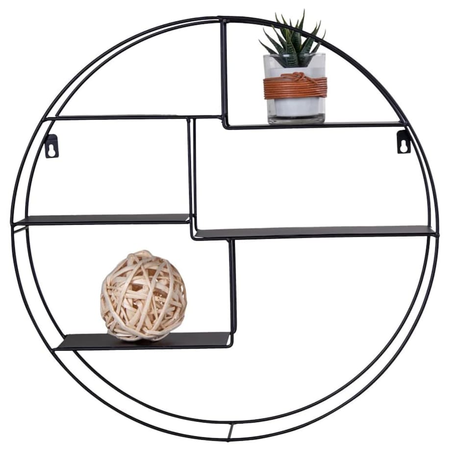 House Nordic Półka Sophie, czarna stal