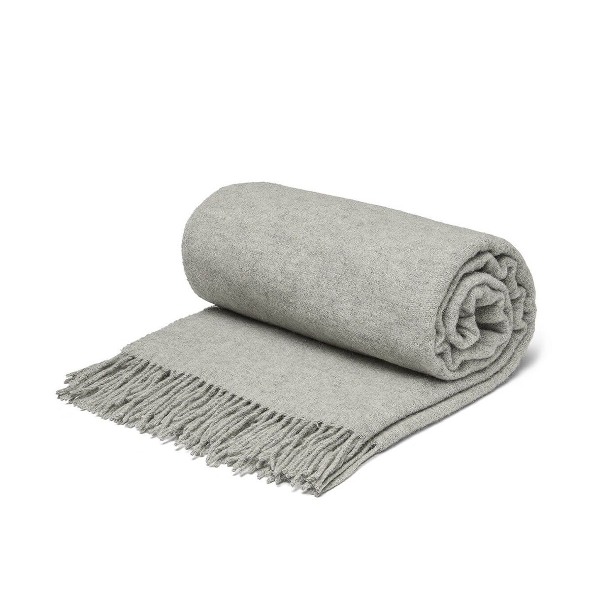 Koc z wełny merino classic grey