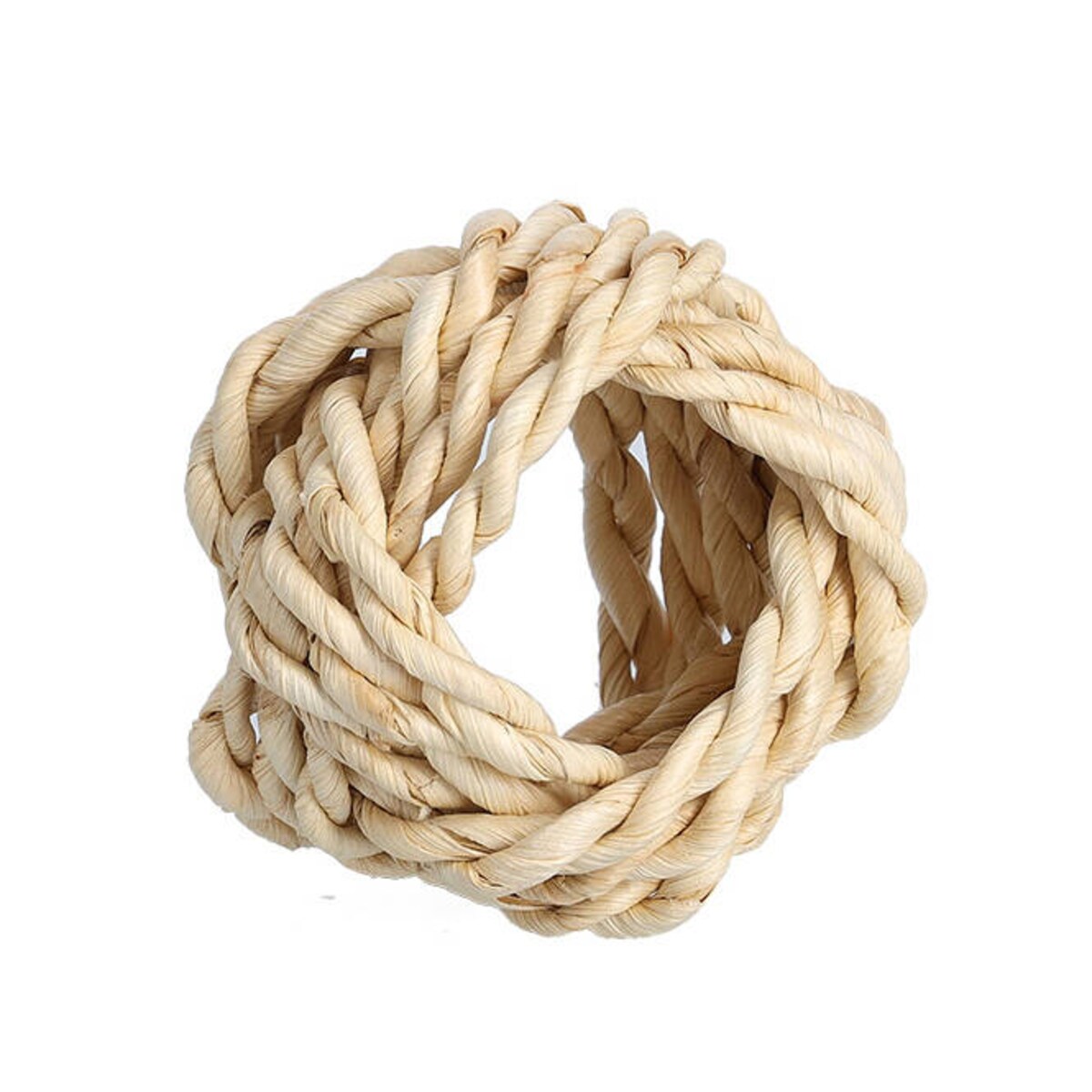 Zestaw obrączek do serwetek plecione z wikliny, Ø 5 cm