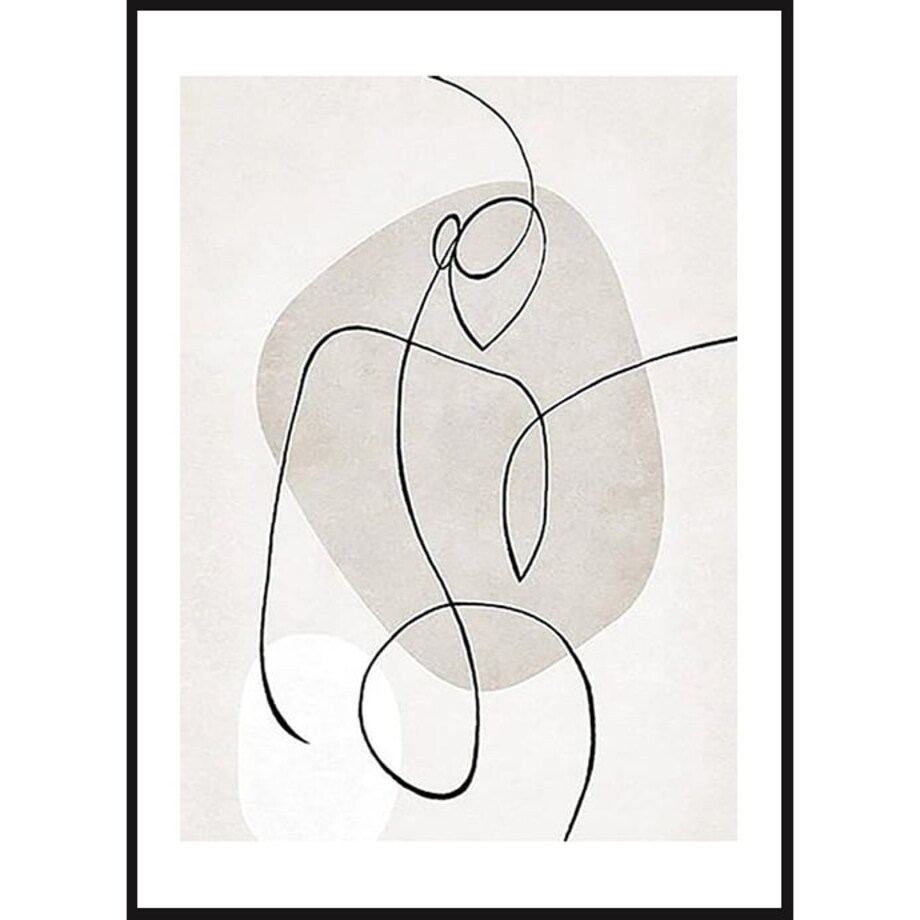 Poster Story, Plakat, Obraz - Kontury Kobiety No2, wymiary 30 x 42 cm
