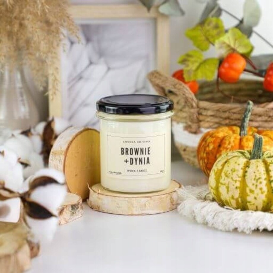 BOX na JESIEŃ z herbatą sypaną PREMIUM + świeca dyniowa prezent upominek