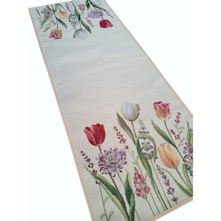 Bieżnik Na Stół 40X100 Cm Dekoracyjny Ozdobny Tulipany
