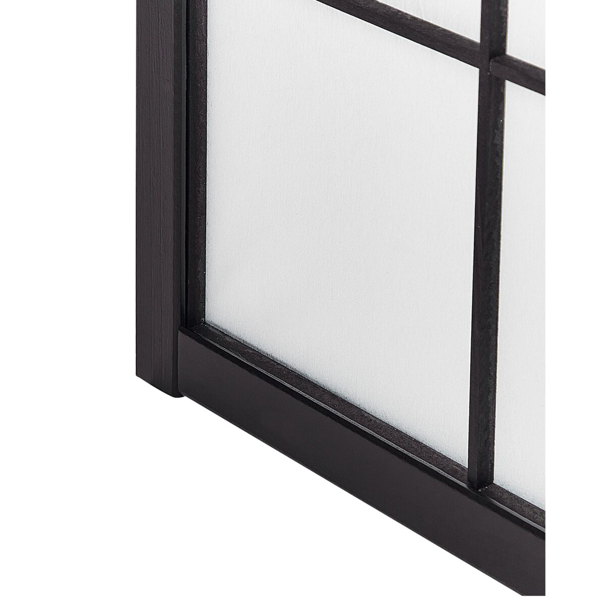 4-panelowy składany parawan pokojowy drewniany 170 x 120 cm czarny GOMAGOI