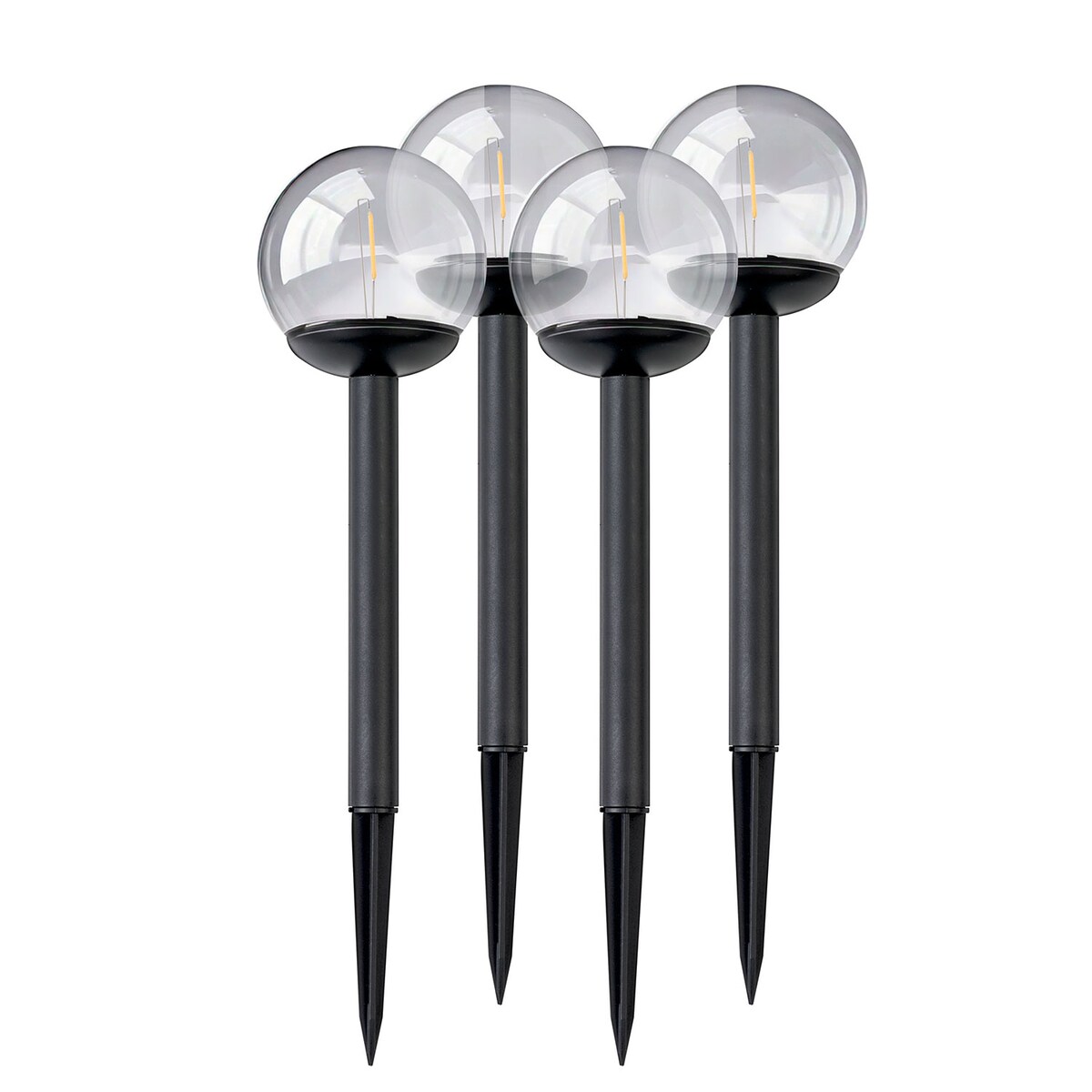 Lampki solarne do ogrodu kula led Ilumen 4szt.