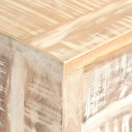 vidaXL Komoda, biała, 73x30x75 cm, lite drewno akacjowe