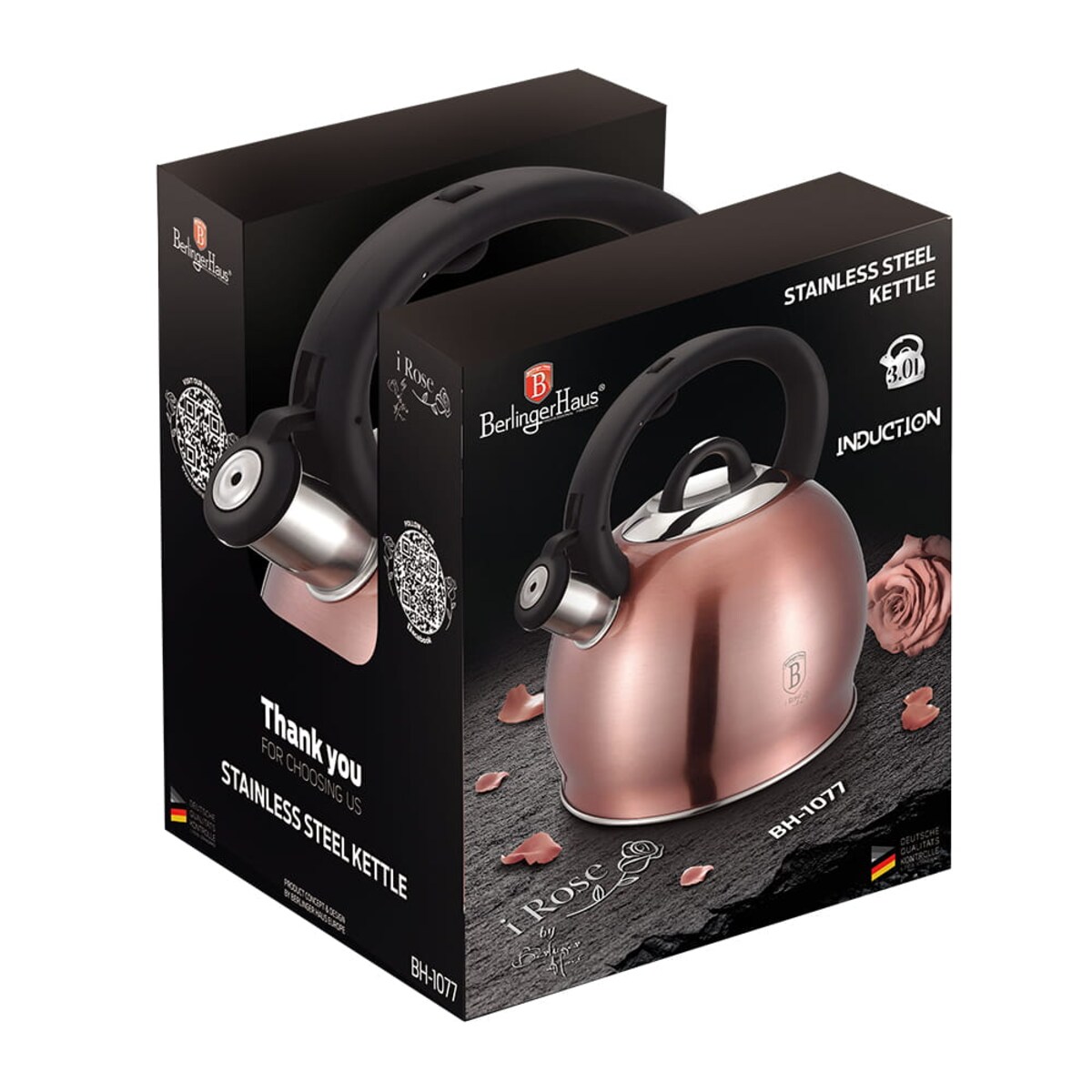 Czajnik 3L nierdzewny i-Rose Berlinger Haus BH-1077