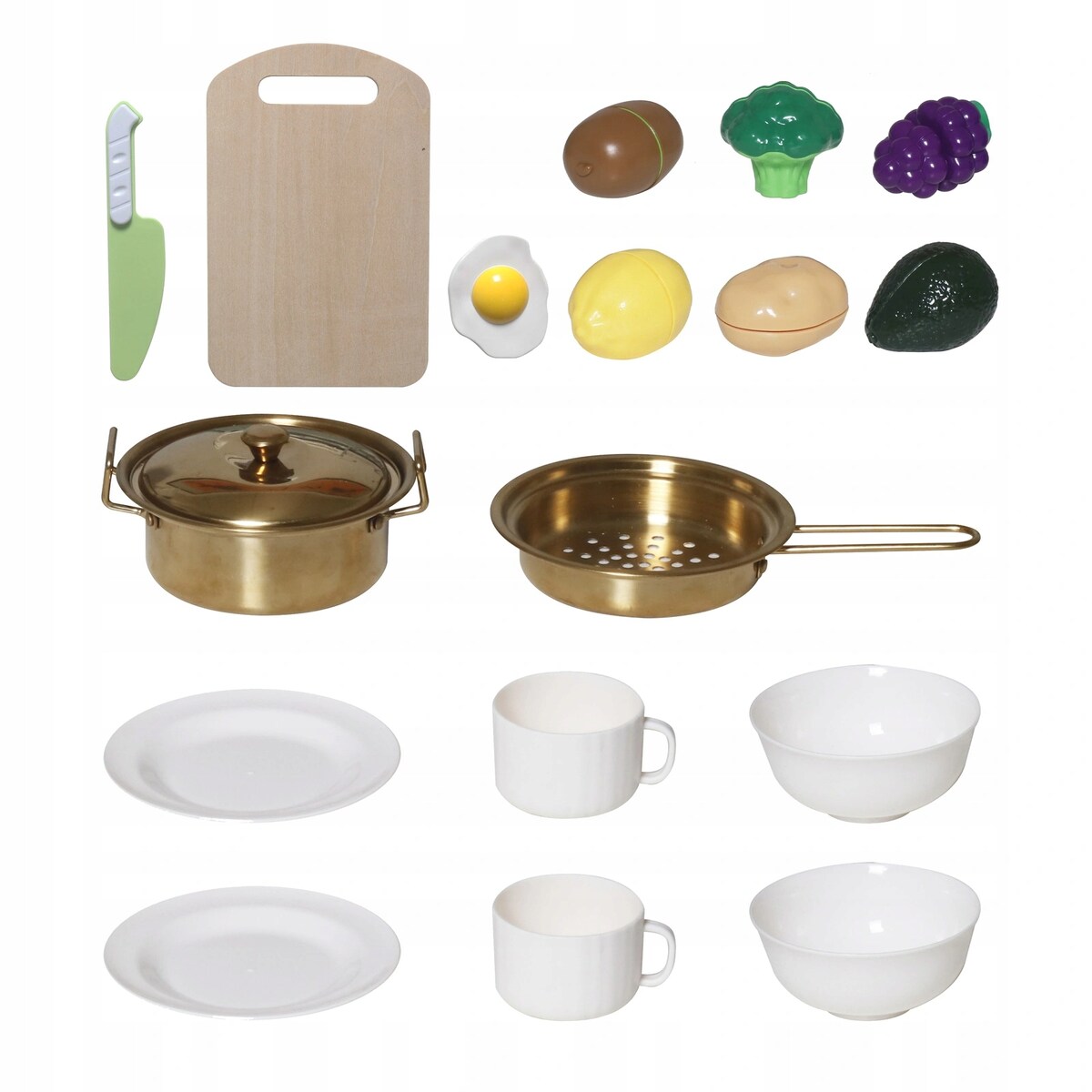 Drewniana kuchnia dla dzieci MintLux – duża kuchnia zabawkowa z dźwiękami, zlewem i akcesoriami 90 cm