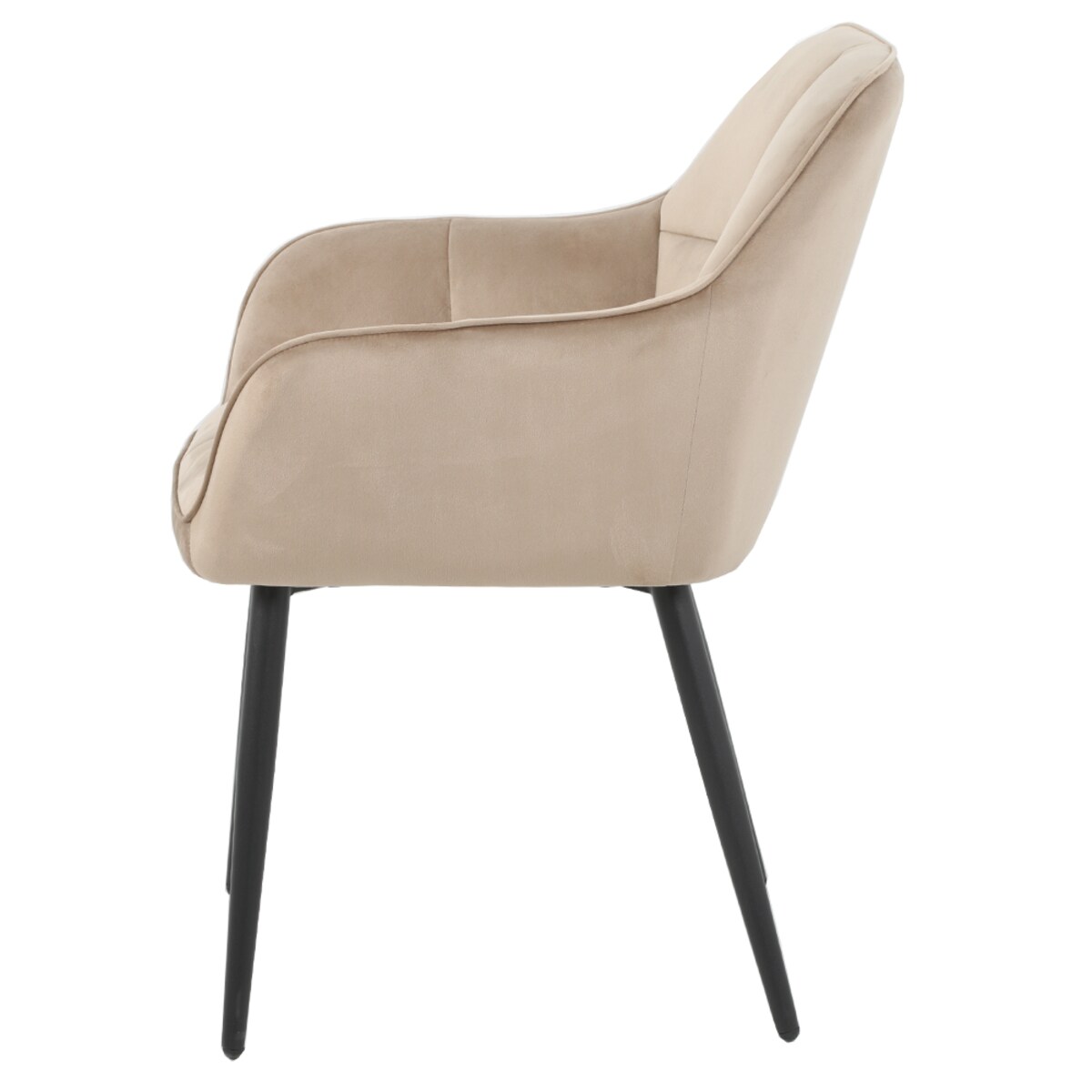 Krzesło brązowe welurowe ELIOR coffee tapicerowane do salonu jadalni