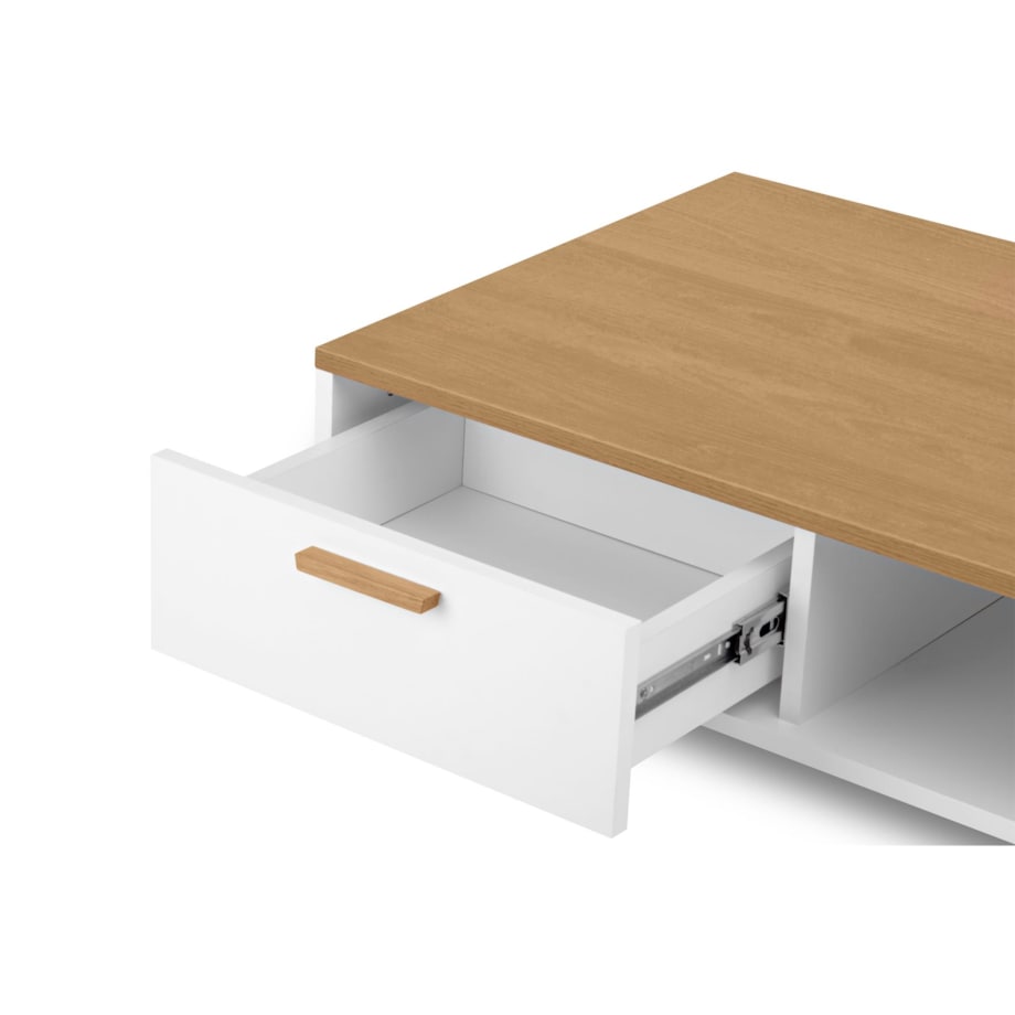 KONSIMO FRISK Biały stolik kawowy skandynawski