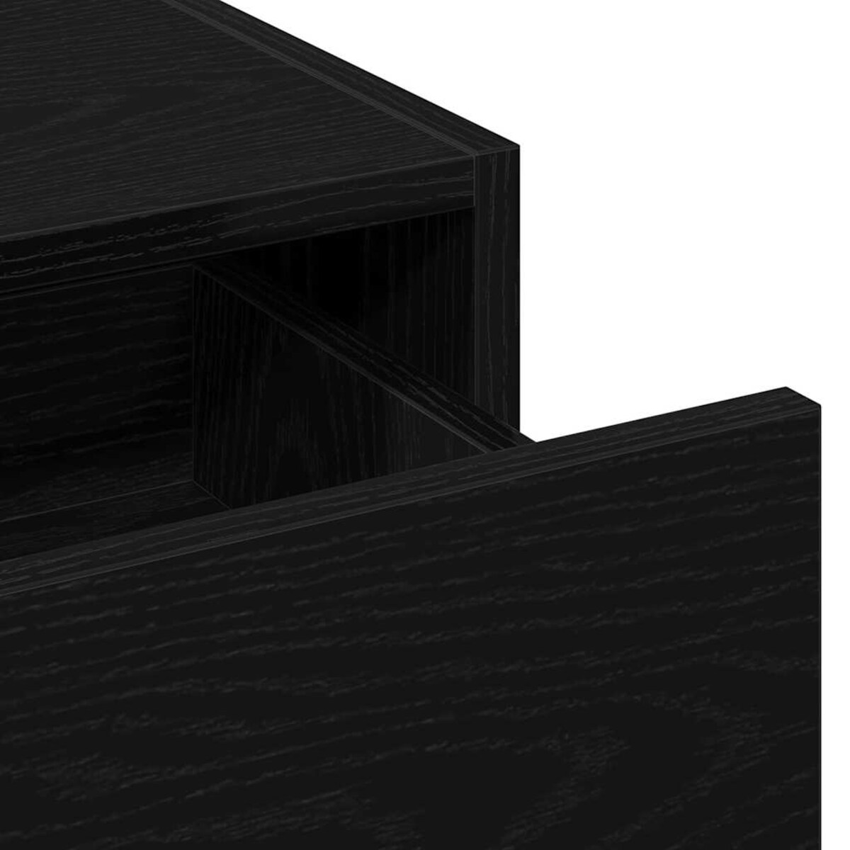 vidaXL Toaletka Czarny 60 x 40 x 70 cm Materiał drewnopochodny