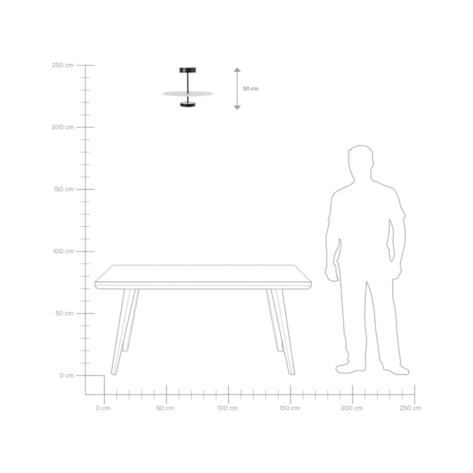 Lampa wisząca LED metalowa z pilotem czarna AFRAM