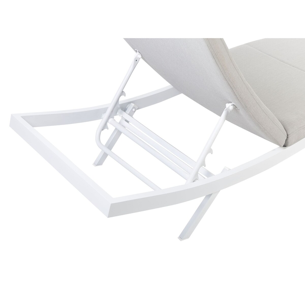 Leżak ogrodowy jasnoszary AMELIA