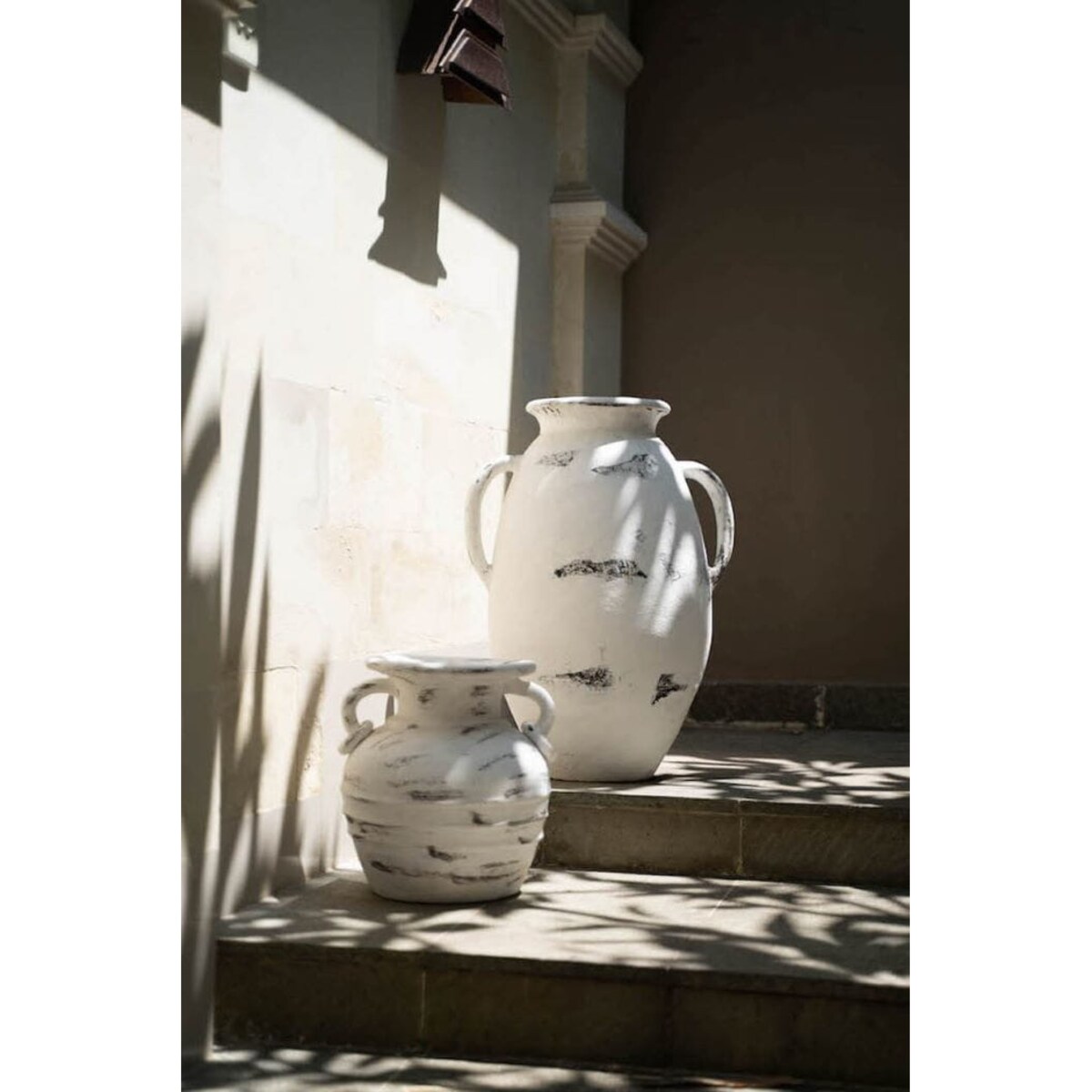 WAZON Z TERRAKOTY BRAWO BIAŁY