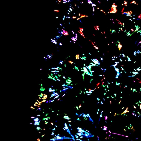 vidaXL Sztuczna choinka ze stojakiem, zielona, 180 cm, światłowód