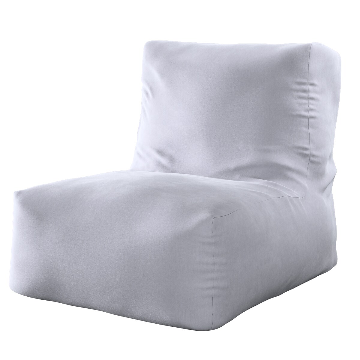 Pufo- fotel Poppy, srebrzysty szary, 87 x 31 x 75 cm, Posh Velvet