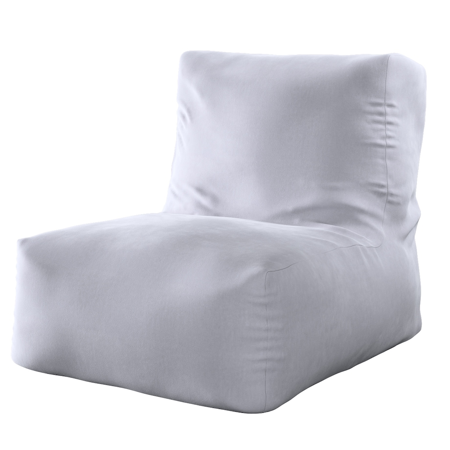 Pufo- fotel Poppy, srebrzysty szary, 87 x 31 x 75 cm, Posh Velvet