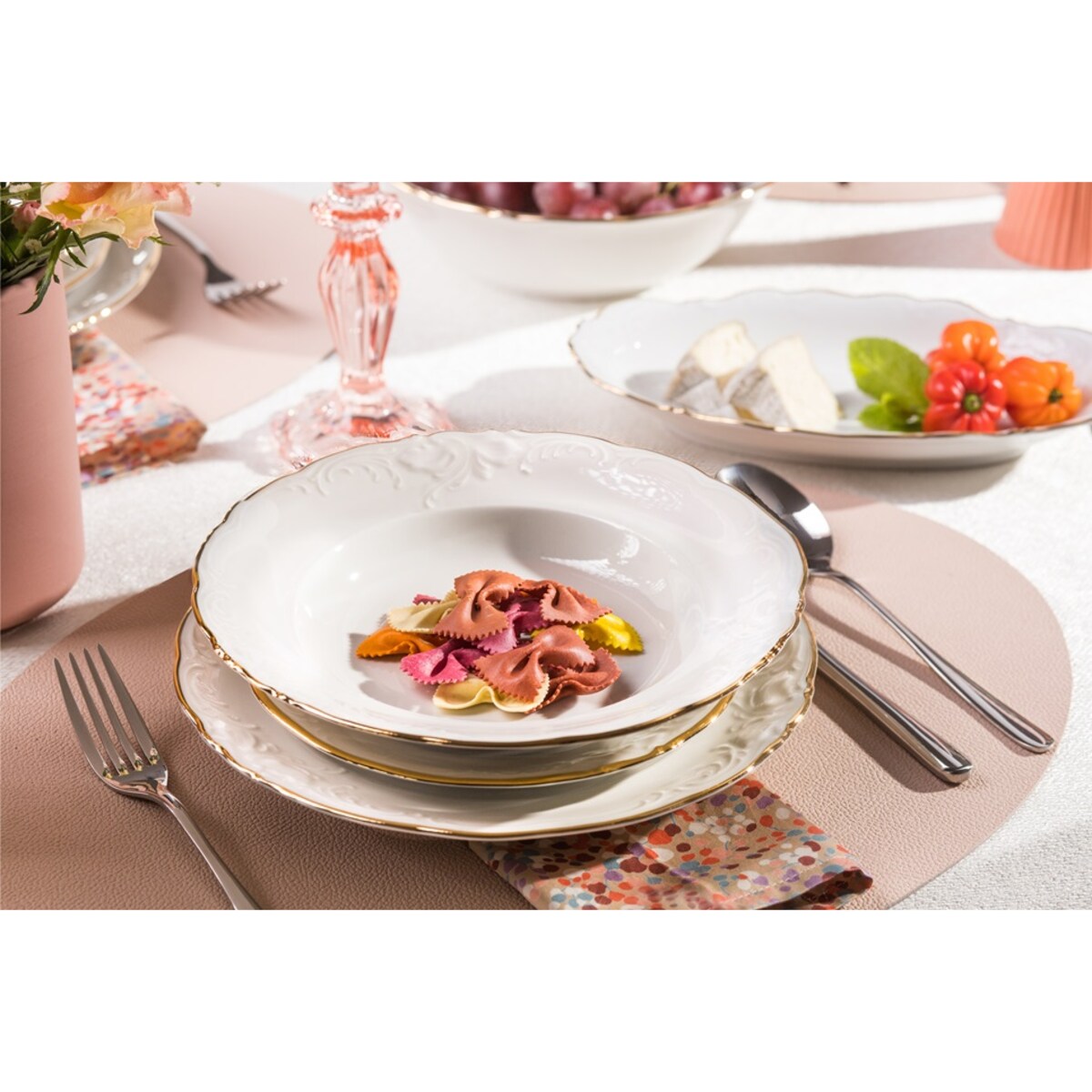 Serwis obiadowy dla 12 osób 40 el. Fryderyka Ivory 3617