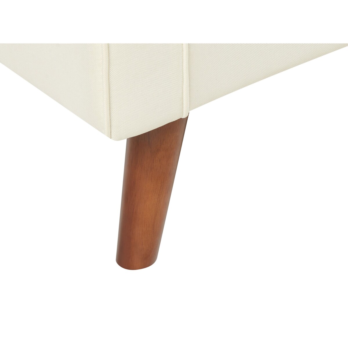 Sofa 2-osobowa tapicerowana biała LOKKA