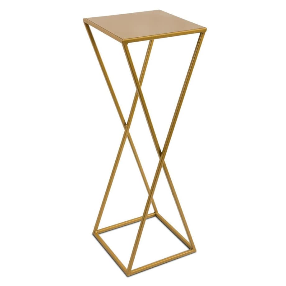 Kwietnik metalowy zigzak złoty 70 cm