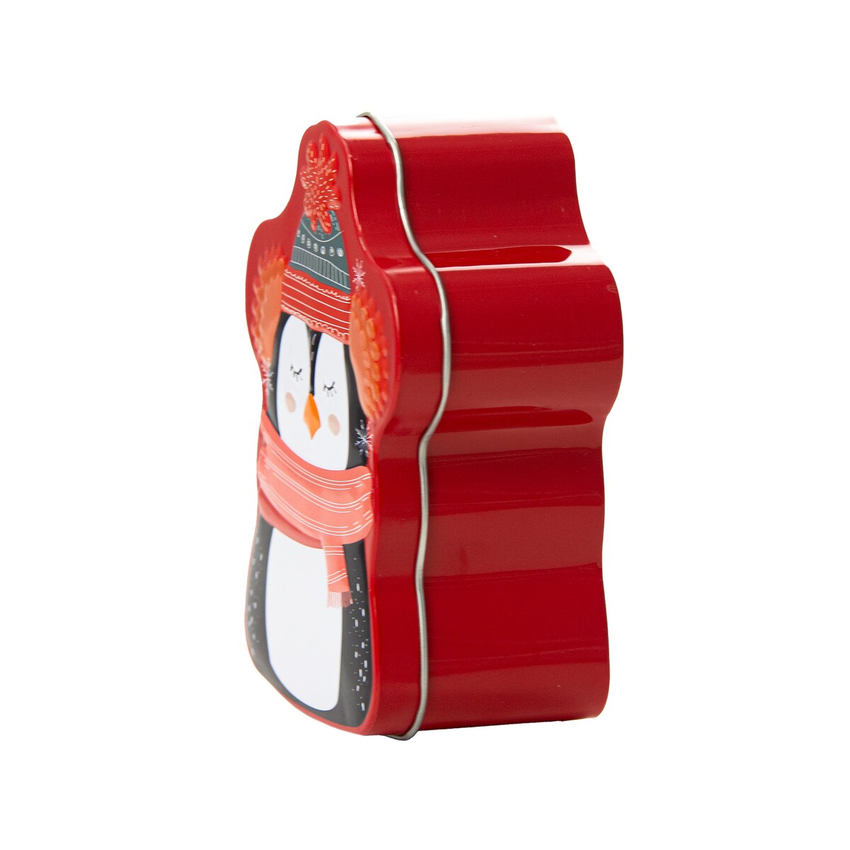 Puszka Na Pierniki Ciastka Herbatę Świąteczna Boże Narodzenie 9X13 Cm Pingwin