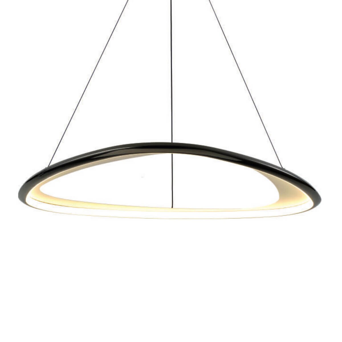 Ściemnialna lampa zwieszana Getafe MD3888-1L-3BCT Zumaline LED 57W 3000K czarny