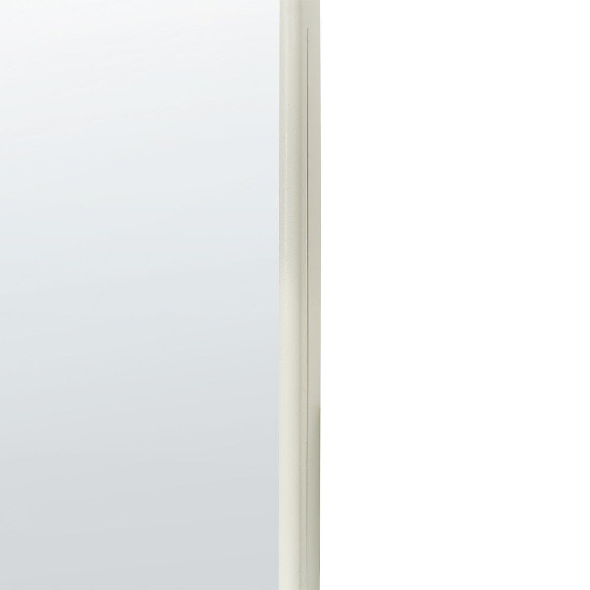 Lustro ścienne ABZAC 45 cm 145 cm Metal Złamana biel