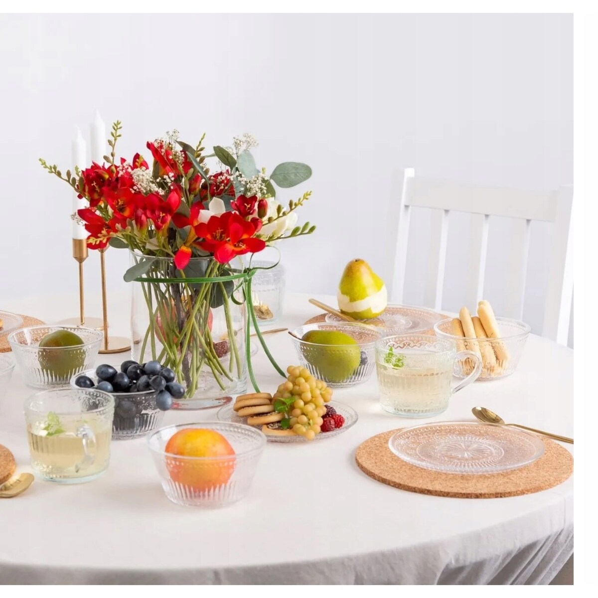 6x KUBEK FILIŻANKA szklanka 450 ml na herbatę kawę latte desery prezenty