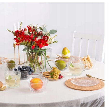 6x KUBEK FILIŻANKA szklanka 450 ml na herbatę kawę latte desery prezenty