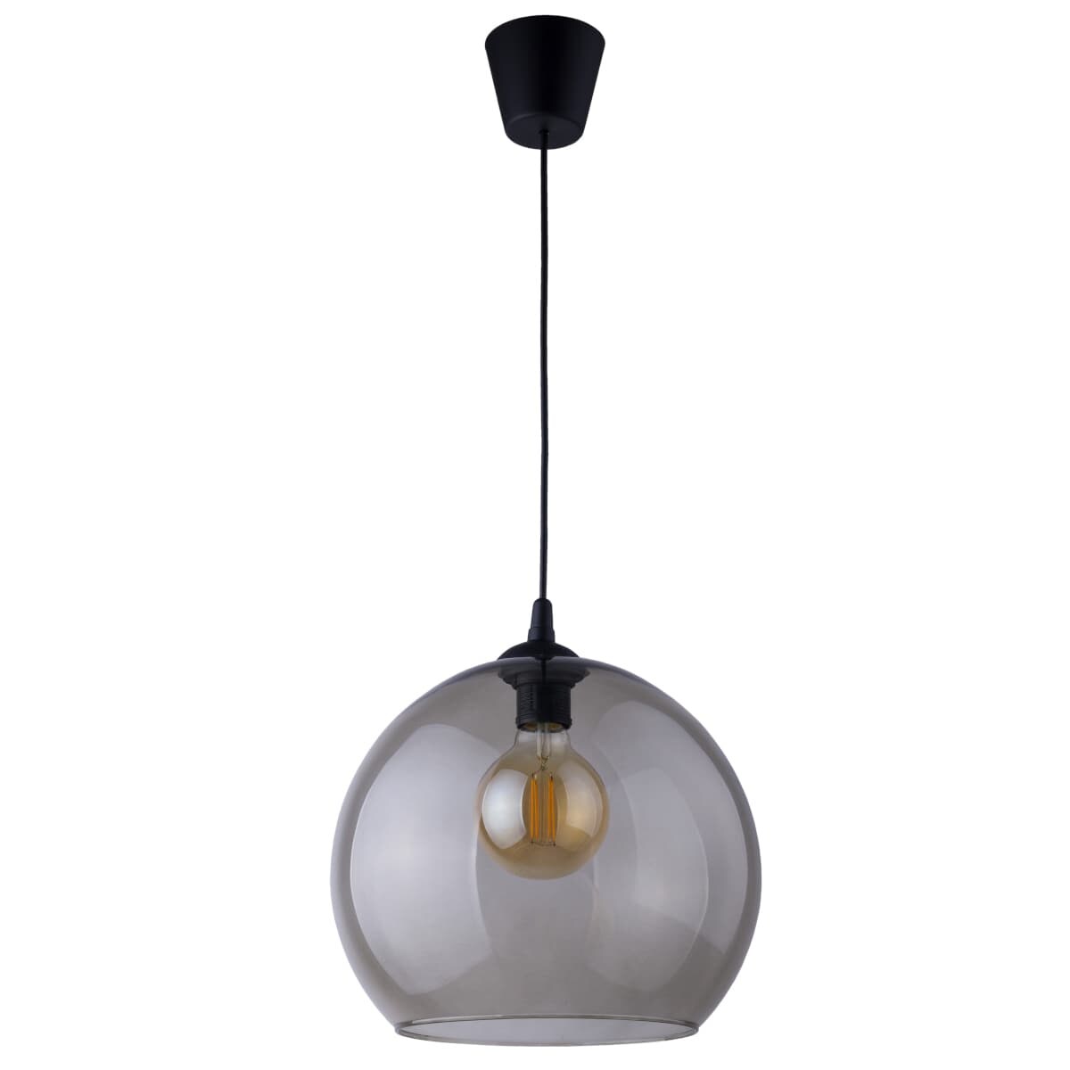 Jednopunktowa lampa wisząca kula Cubus 4292 TK Lighting przydymiona