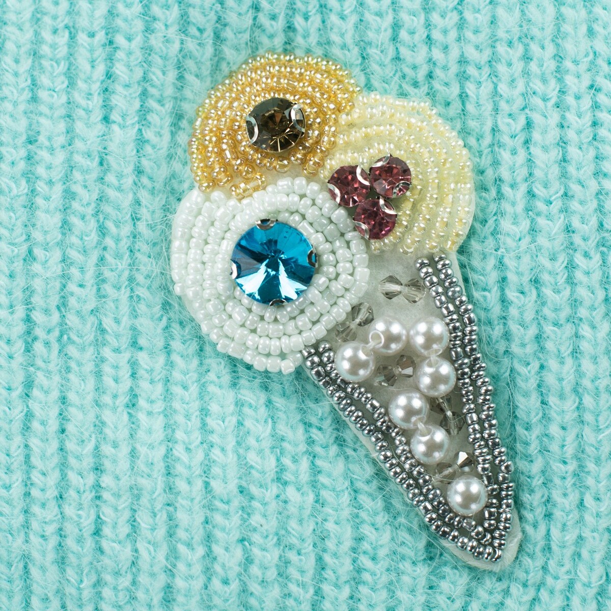 Czapka Lodowy Rożek Jasny Niebieski Jasny Niebieski, Uniwersalny