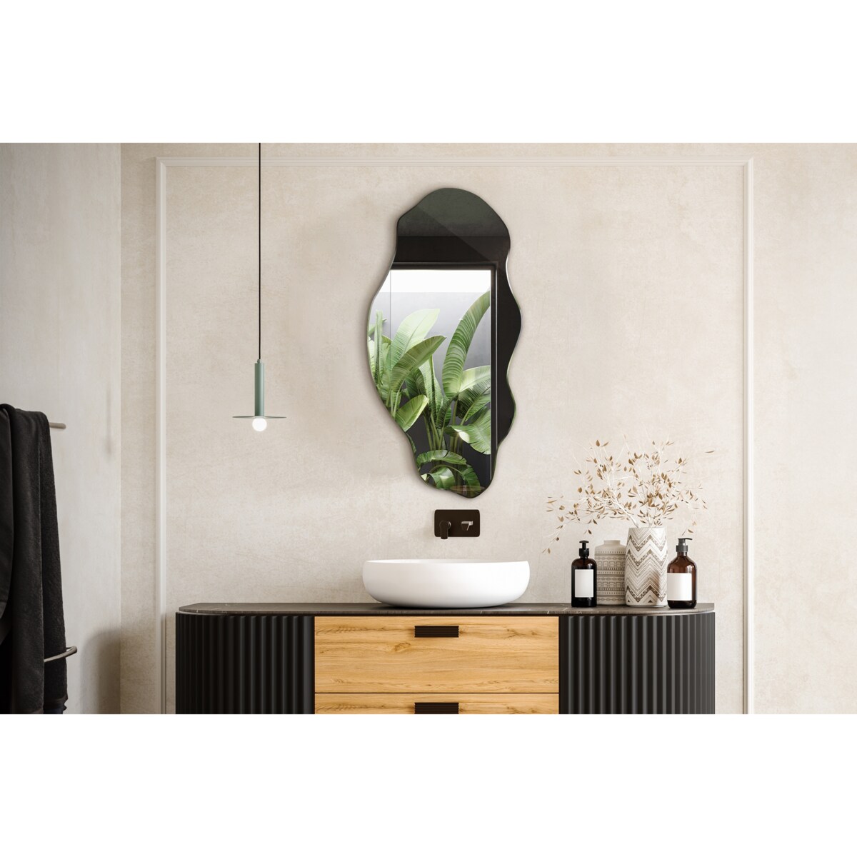 Lustro Faliste Smukłe 50x100 cm