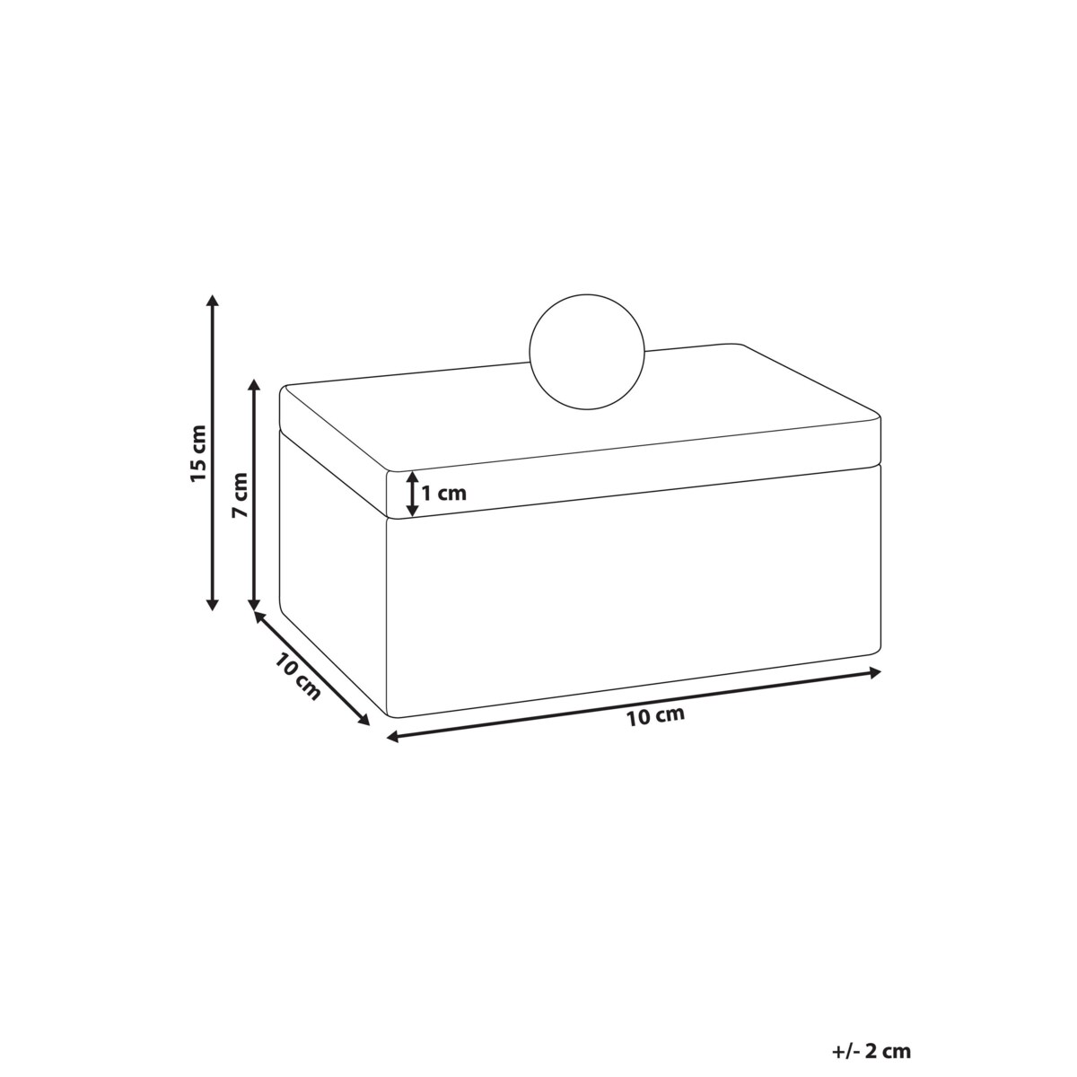 Szkatułka na biżuterię CHALANDRI Kamień Biały