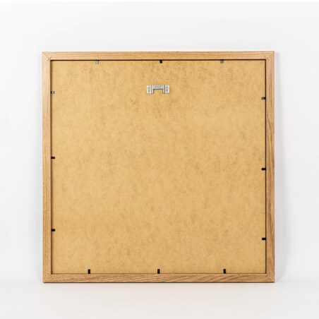 Ramka na zdjęcia 40x40 cm dębowa rama MDF z plexi do powieszenia pion poziom klasyczna kwadratowa ramka FRAMAI®