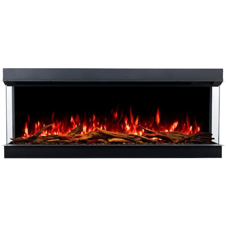 Kominek elektryczny AFLAMO Superb 3D 80 - do zabudowy - 80x65x35 cm - kominek LED z funkcją grzania 750/1500 W
