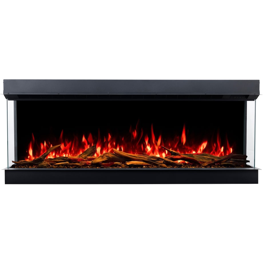 Kominek elektryczny AFLAMO Superb 3D 80 - do zabudowy - 80x65x35 cm - kominek LED z funkcją grzania 750/1500 W