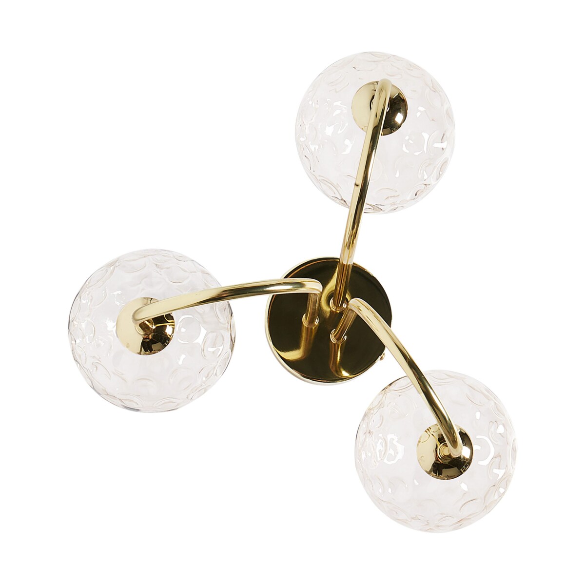 Lampa 3-punktowa szklana beżowa ANADYR