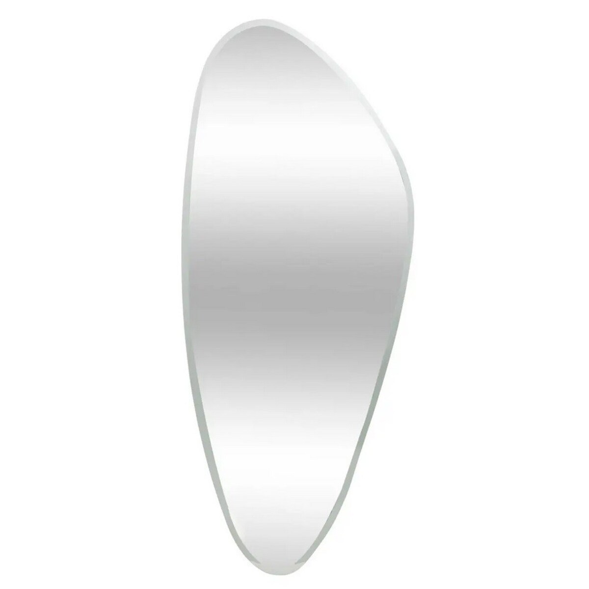 Lustro o nieregularnym kształcie srebrne Aidan 142x60 cm