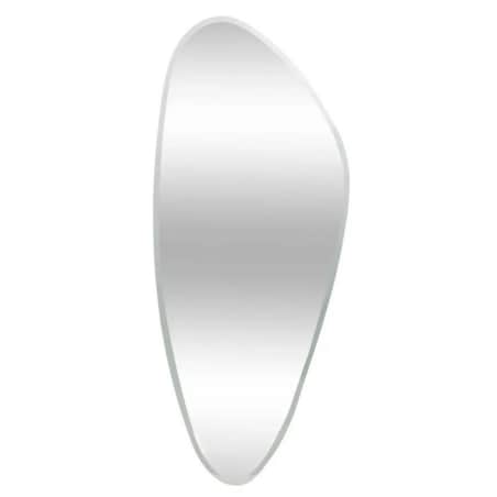 Lustro o nieregularnym kształcie srebrne Aidan 142x60 cm