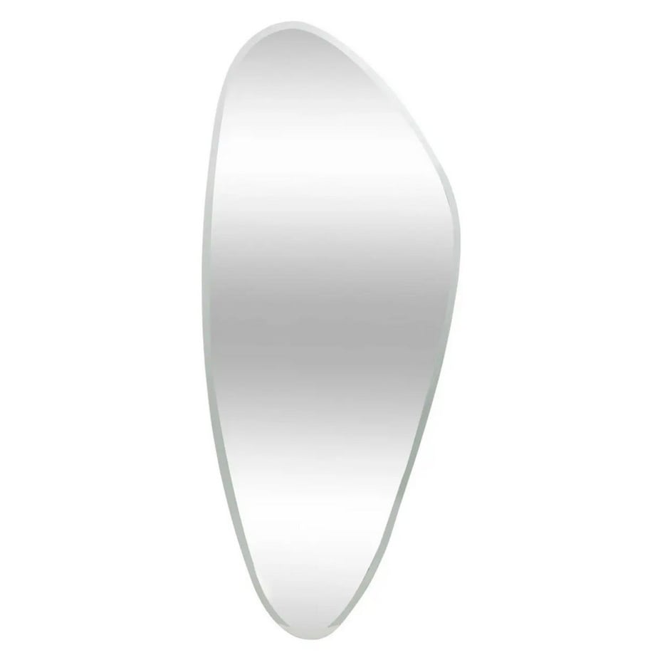 Lustro o nieregularnym kształcie srebrne Aidan 142x60 cm