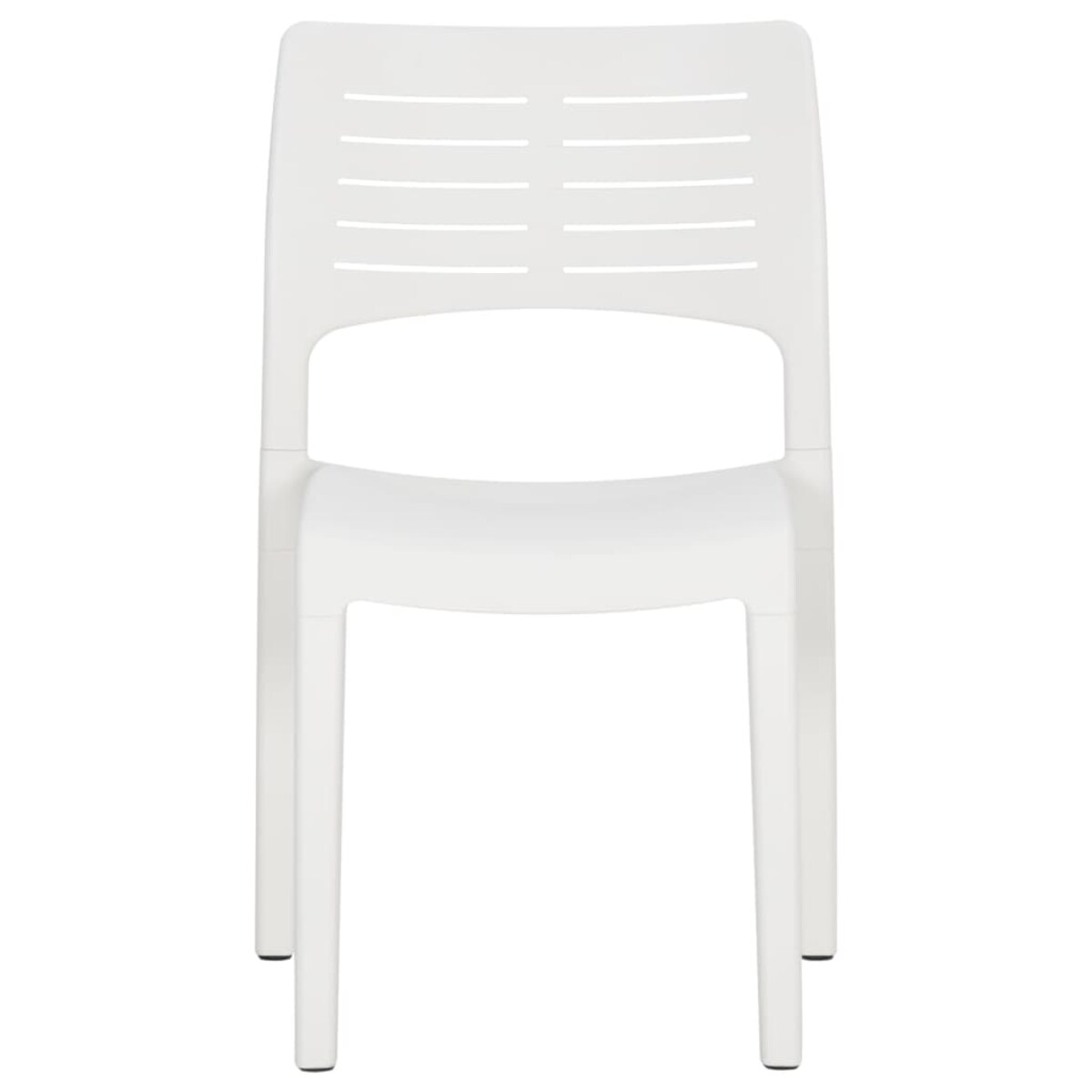 vidaXL Krzesła ogrodowe, 2 szt., białe, polipropylen